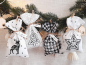 Preview: Minimalistischer Adventskalender Metall mit Stoffbeuteln | Handgemacht