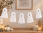 Preview: Handgefertigte Geistergirlande – 5, 8 oder 10 Geister – Halloween Deko