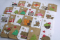 Preview: Handgemachter Adventskalender mit Waldtieren – 24 Papiertüten in Weiß & Braun