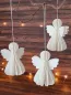 Preview: Skandinavische Papierengel 3er-Set – edle Weihnachtsdeko