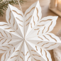 Preview: Papierstern Weihnachtsstern 30 cm – Weiß mit Magnetverschluss