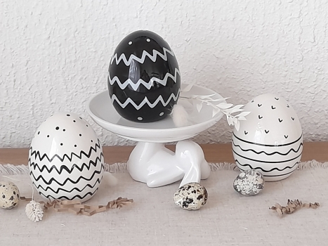 Preview: Teller Hase weiß S