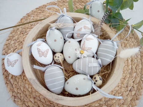 Preview: Ostereier Anhänger (Farbe wählbar)