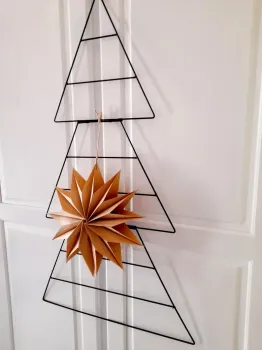 Preview: Minimalistischer Adventskalender Metall mit Stoffbeuteln | Handgemacht