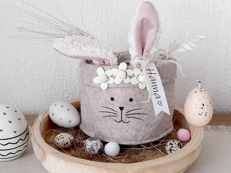 Osternest Hase personalisiert