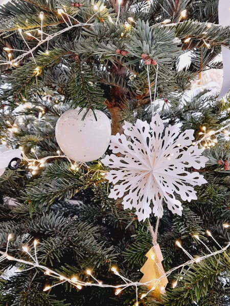 Schneeflocken Weihnachtsdeko Papier