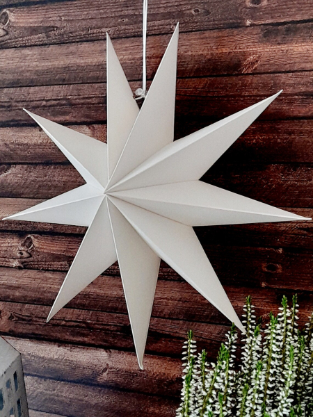 Papierstern Weiß – Weihnachtsstern aus Papier
