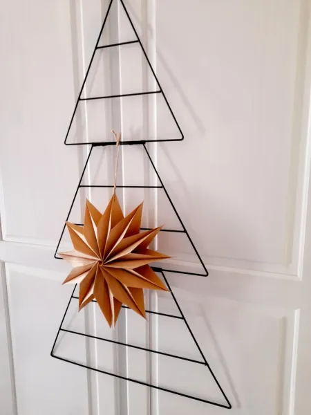 Minimalistischer Adventskalender Metall mit Stoffbeuteln | Handgemacht